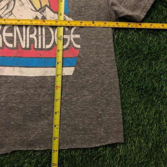 Women's Vintage Grey ‘Breckenridge’ Graphic Cropped Top - Picture 4 of 4